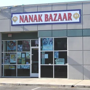 the front of the store