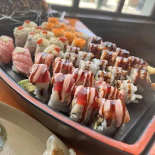 food, sushi and sashimi, sushi, sashimi