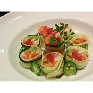 sushi and sashimi, food