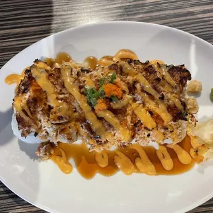 Baked scallops roll! Yes please