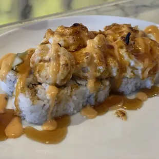 Garlic shrimp roll