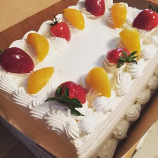 Torta tres leches! With strawberry filling.