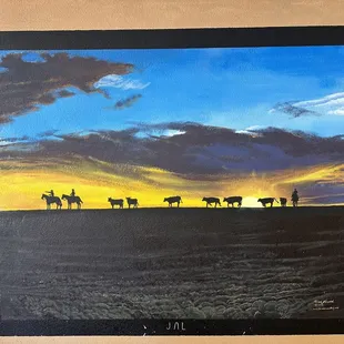 This is a mural of a real sculpture just north of town. (1/14/2024)