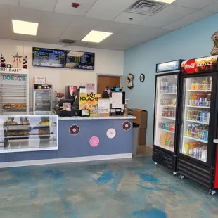 a man standing at the counter