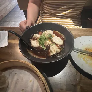 Hot &amp; Sour Soup w/Dumplings