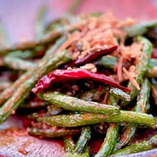 Stir fried string beans