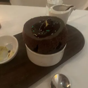 Chocolate soufflé -- good but not spectacular