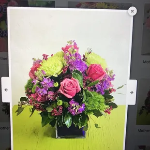 This is the website display