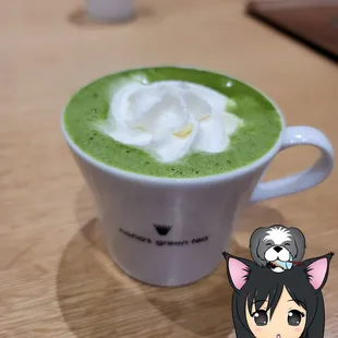 Matcha cream latte. Love, @eatoutthao