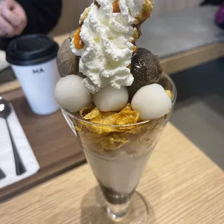 Hojicha Mochi Parfait