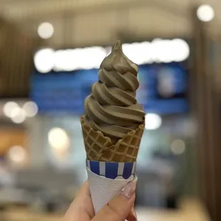 Hojicha soft serve