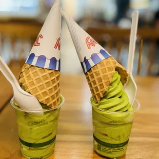 Matcha Soft Serve ($6)