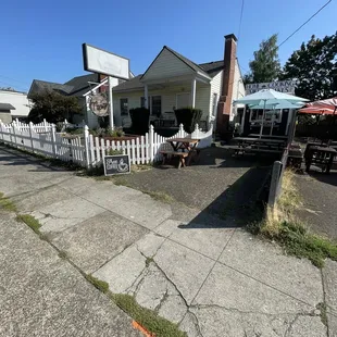 Outside