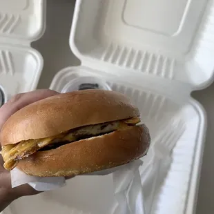 Nana&apos;s Breakfast Sandwich with egg and cheese