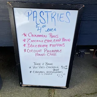 Pastry options