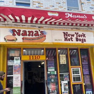 the front of the store