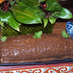 Chocolate Log Cake