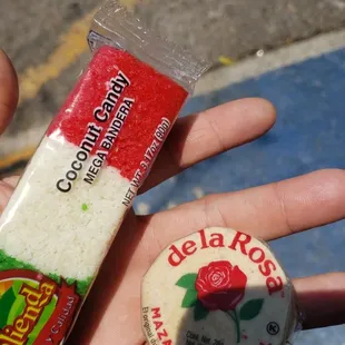 a person holding a bag of taqueria