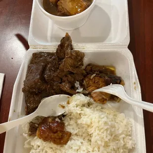 baboy paksiw and beaf steak
