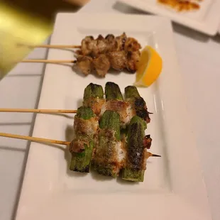 Okura Maki - Okura wrapped with Pork