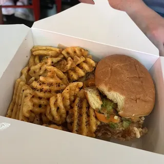 Waffle Fries with Nori Powder