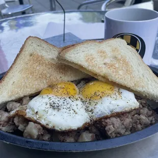 Corn Beef Hash, one of the many breakfast specials