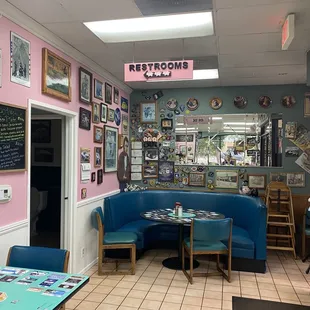 the inside of the restaurant