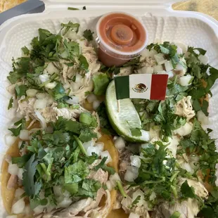 Chicken street tacos