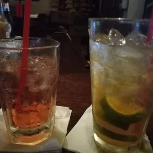 two different types of drinks