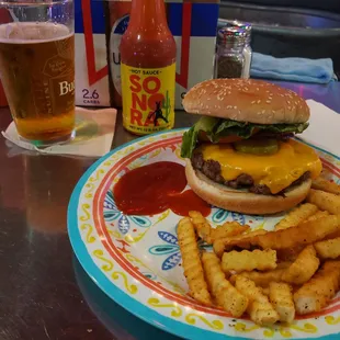 No ketchup needed for my big azz burger. Yum!!!!