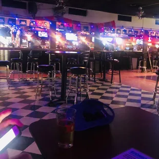 Inside of bar, bar view