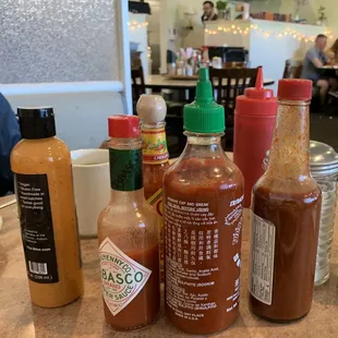 They have a huge variety of sauces for the table and for sale - just ask Nancy!!