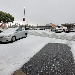 Auburn's hail and snow day 2/22/22