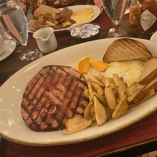a plate of food on a table
