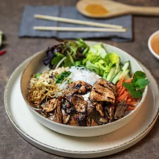 Vermicelli wit Grilled pork