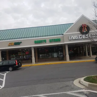 the front of the store