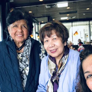 Nancy's Kitchen  03/30/2019 Jenny, Carmencita, Portia Breakfast after Mass at Our Lady of Grace