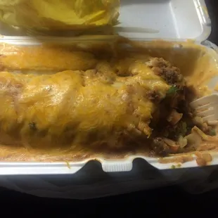 Wet burrito the best wet burrito I&apos;ve ever tasted and I love wet burritos and have sour cream avocado and Asada with nacho cheese