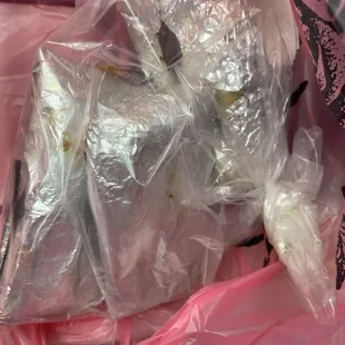 3 tamales de pollo.