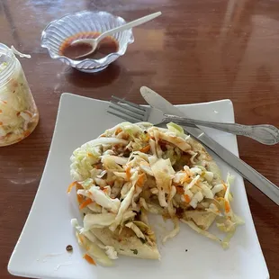 Chicken &amp; cheese popusa