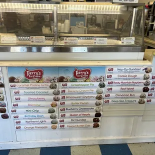 Ice cream flavors
