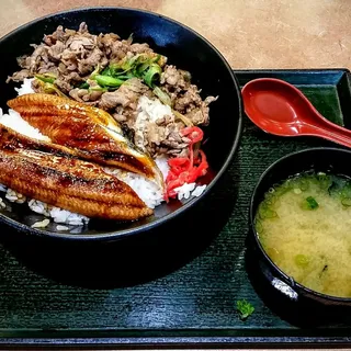 Beef & Unagi Don