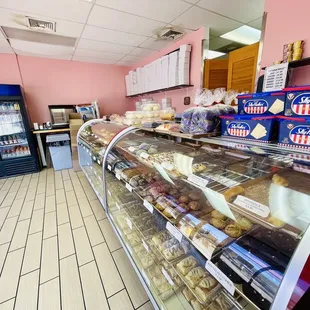 Interior of bakery