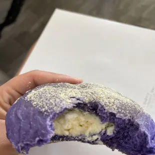 Ube with cream cheese