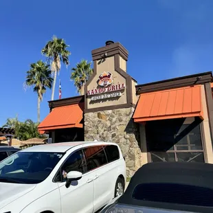 outside