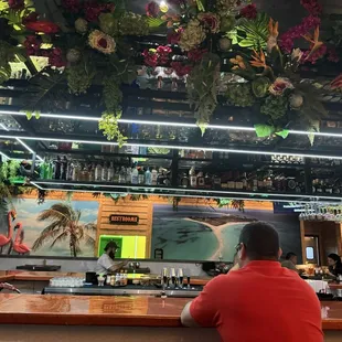 The bar area where we were seated