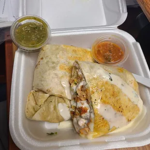 Buffalo Chicken Burrito!