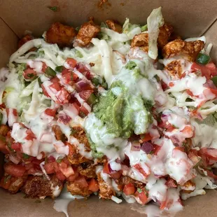 Salad bowl with chicken