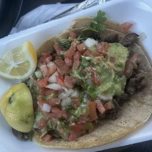 Carne asada taco