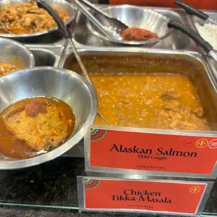 alaskan salmon &amp; chicken tikka masala